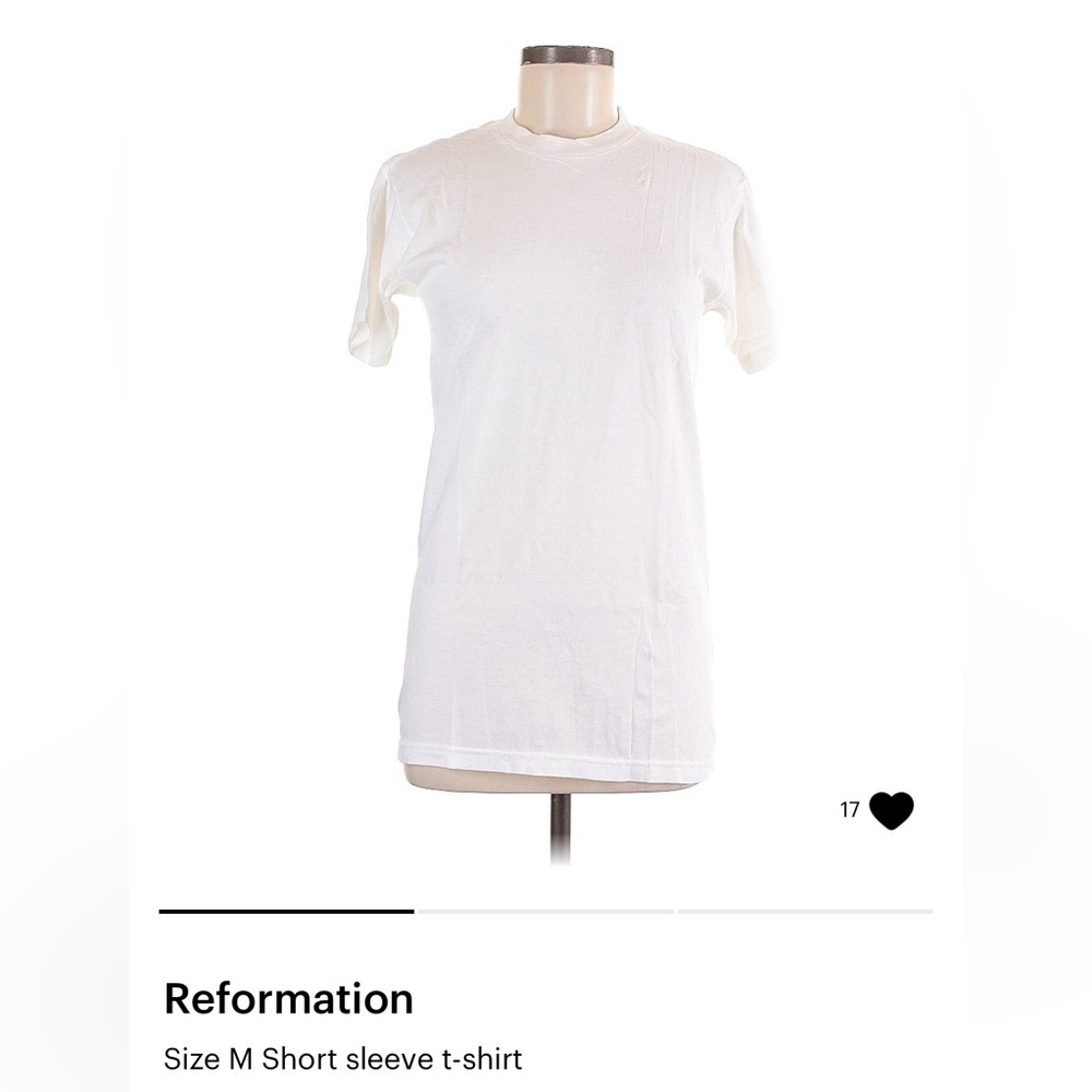 Reformation White T-Shirt